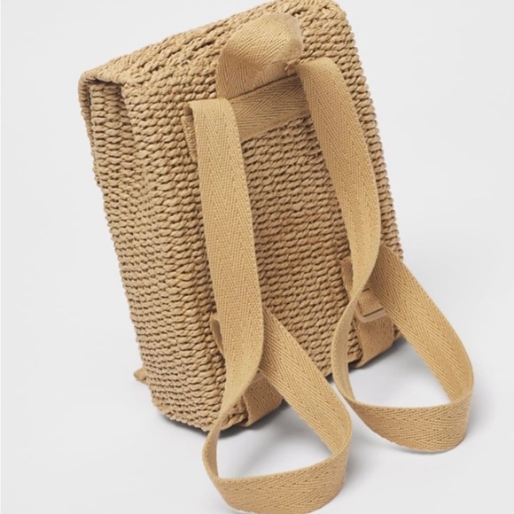 NWT Zara Rattan House Backpack - Picture 2 of 7